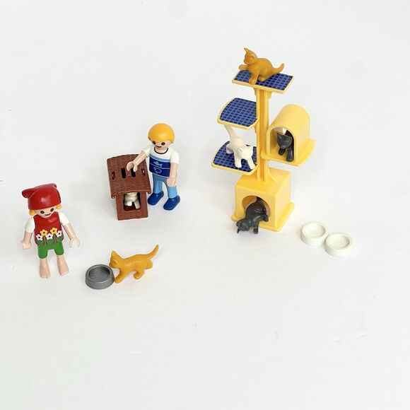 Playmobil 4347 Cat Scratch Tree Set Children Accessories Animals Feline Kittens - Picture 1 of 8